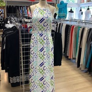 Vineyard vines Kentucky Derby silk dress